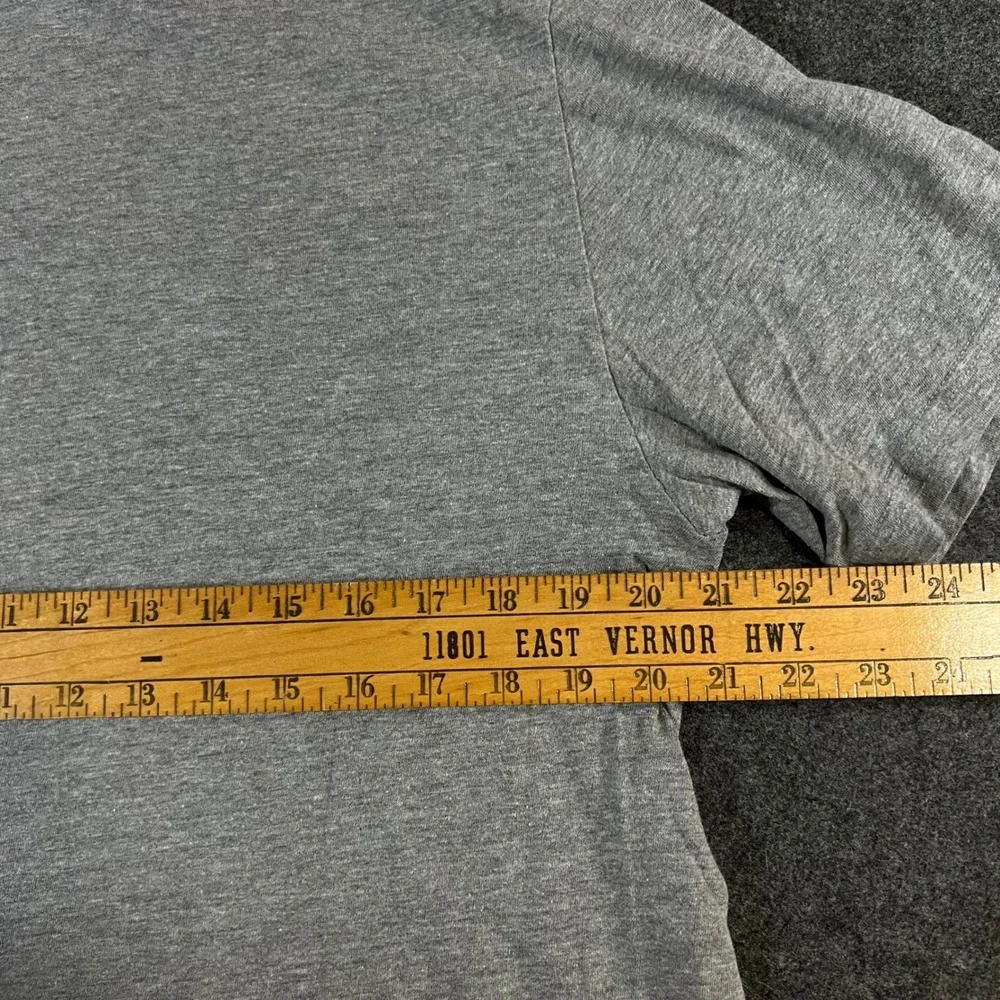 Nike Mens Gray Regular Fit Short Sleeve Crew Neck T-Shirt Swoosh Logo Large